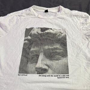 SHEIN White Graphic Short Sleeve Tee